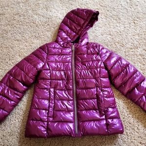 Girl Purple Puffer Jacket 5-6